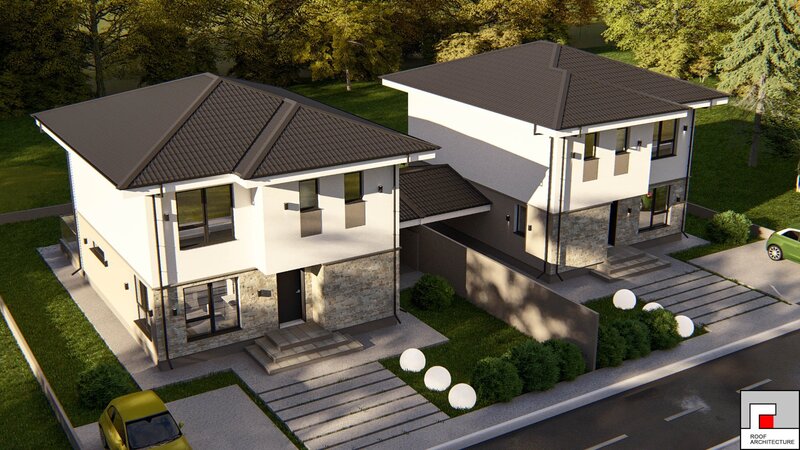 Imobiliare Domnesti Ilfov case noi de vanzare 4 dormitoare p+1 + garaj